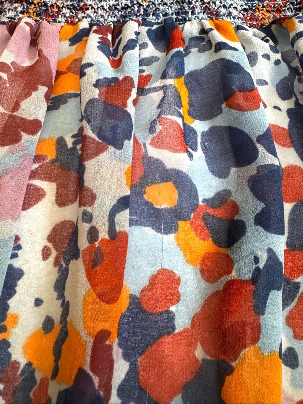 Kensie Multicolor Splash Print Off-Shoulder Mini Dress - Picture 6 of 7